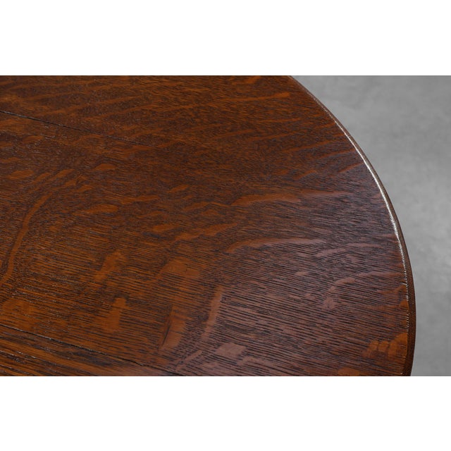 Arts and Crafts Oak Side Table, United Kingdom, 1900s For Sale - Image 16 of 17