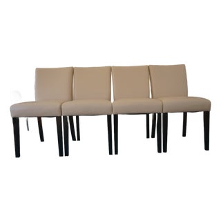 Classic Leather Dining Chair For Sale