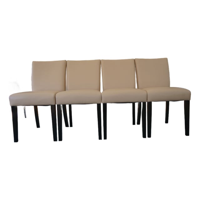 Classic Leather Dining Chair For Sale