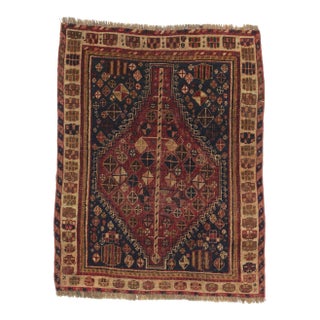 Antique Persian Shiraz Rug - 02'07 X 03'03. For Sale