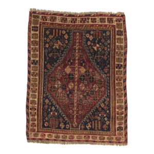 Antique Persian Shiraz Rug - 02'07 X 03'03.