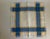 Vintage European Linen Napkins, Blue & Mustard Jacquard Plaid With Damask Border, Hemstitched - Set of 6 For Sale - Image 10 of 12