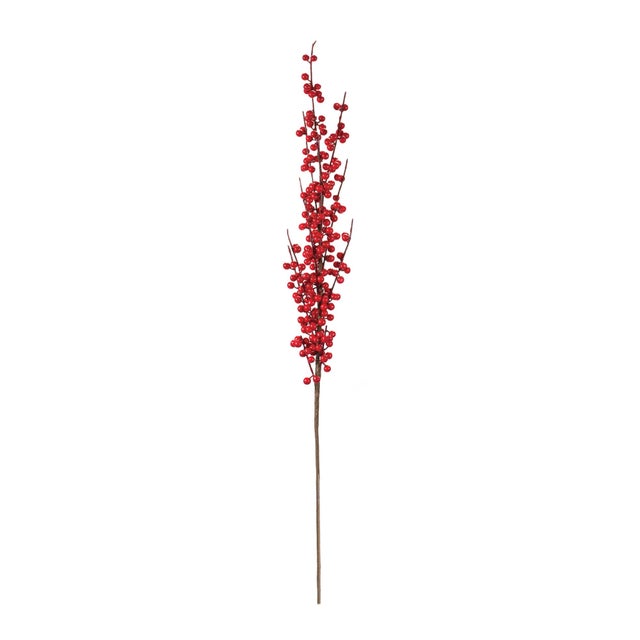Bring the beauty of nature to your festive decor with our Ilex Berry Stem Set. This pair of 36-inch stems features vibrant...