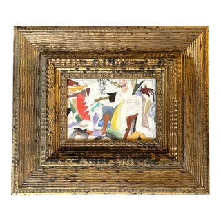 1950’s Original Abstract Expressionist Watercolor Painting For Sale