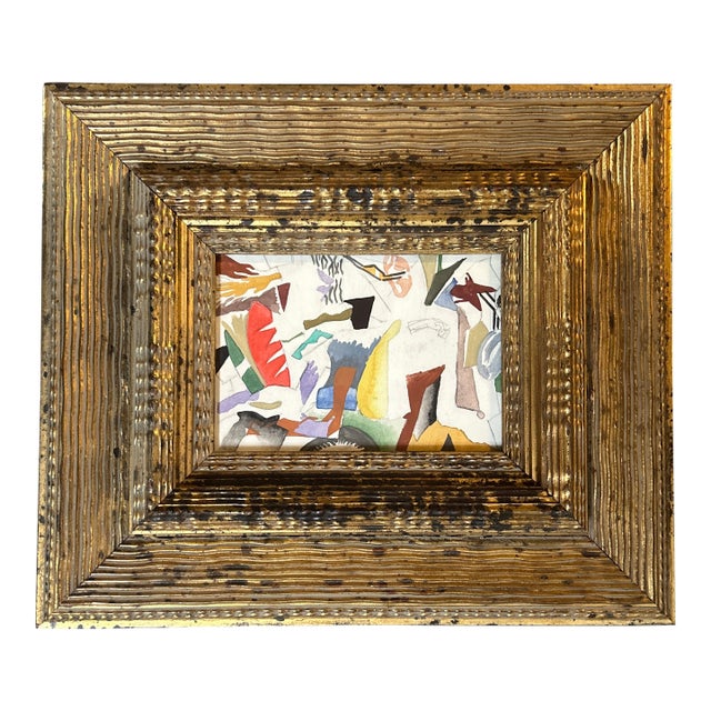 1950’s Original Abstract Expressionist Watercolor Painting For Sale