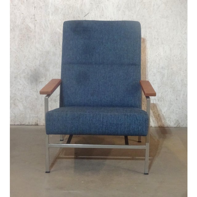 Metal Mid-Century Dutch Model 2281 Lounge Armchair by Rob Parry for Gelderland, 1950s For Sale - Image 7 of 8