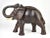 Figurative Hand Carved Solid Wood Mother and Baby Elephant Trunk Up Figurines - a Pair For Sale - Image 3 of 12