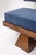 Textile 3-Seater Sofa in Ash Wood and Blue Mohair Velvet For Sale - Image 7 of 11