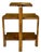 Art Deco Walnut Three-Tiered Side Table, 1938 For Sale