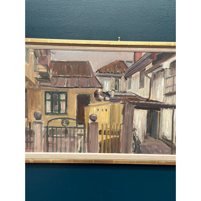 Gunnar Svensson, Urban Street, 1960s, Oil on Canvas, Framed For Sale - Image 15 of 16