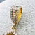 Vintage Art Deco Style Pear Opal and Diamond Teardrop Statement Pendant in Gilded 925 Silver, 1980s For Sale - Image 14 of 15