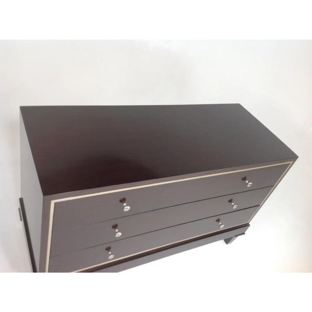 1990s 1990s Modern Style Dresser With Zebrano Finish For Sale - Image 5 of 8