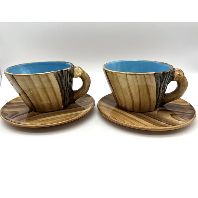 Brown Modern Tea Service by Grandjean-Jourdan for Vallauris, 1955, Set of 7 For Sale - Image 8 of 15