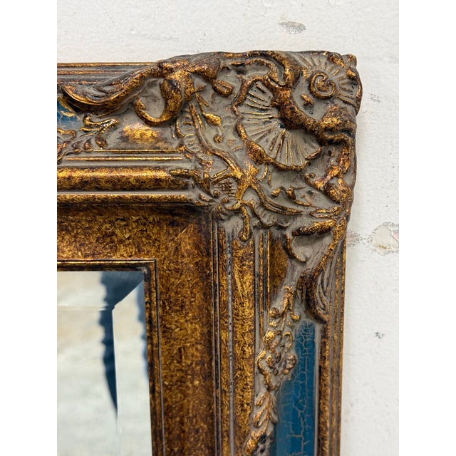 Rococo Gilt Frame Wall Mirror, Vintage For Sale In San Francisco - Image 6 of 12