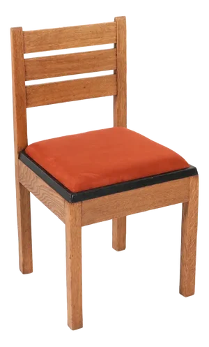 Art Deco Modernist Oak Side Chair by Jan Brunott, 1920s