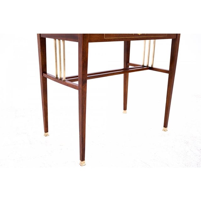 Brown Coffee Table, France, 1920s For Sale - Image 8 of 9