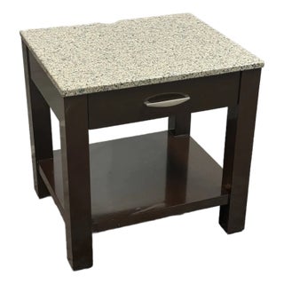 Bermanfalk Bespoke Stone Top Nightstand For Sale