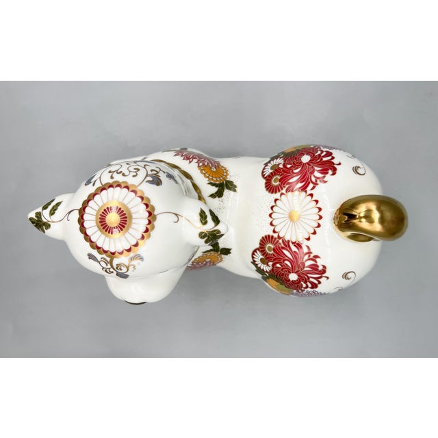 1987 Franklin Mint Imperial Puppy of Satsuma by Yuki Morioka – Hand-Painted Japanese Porcelain Dog Figurine For Sale - Image 10 of 11