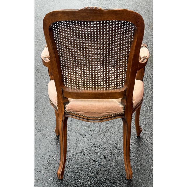 Early 20th Century French Cane Back Dining Chairs - Set of 4 For Sale - Image 4 of 12