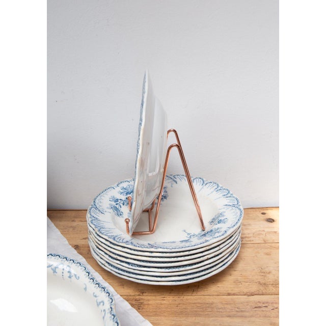 Earthenware Tableware from Saint Amand Hamage, 1890s, Set of 42 For Sale - Image 18 of 18