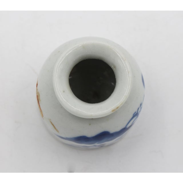 Circa 1860 Chinese Porcelain Blue & White Scholar's Table Water Pot For Sale In Raleigh - Image 6 of 6