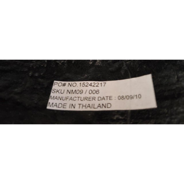 Tribal Neiman Marcus Southeast Asian Rain Drum Style Cast-Aluminum Accent Table For Sale - Image 3 of 5