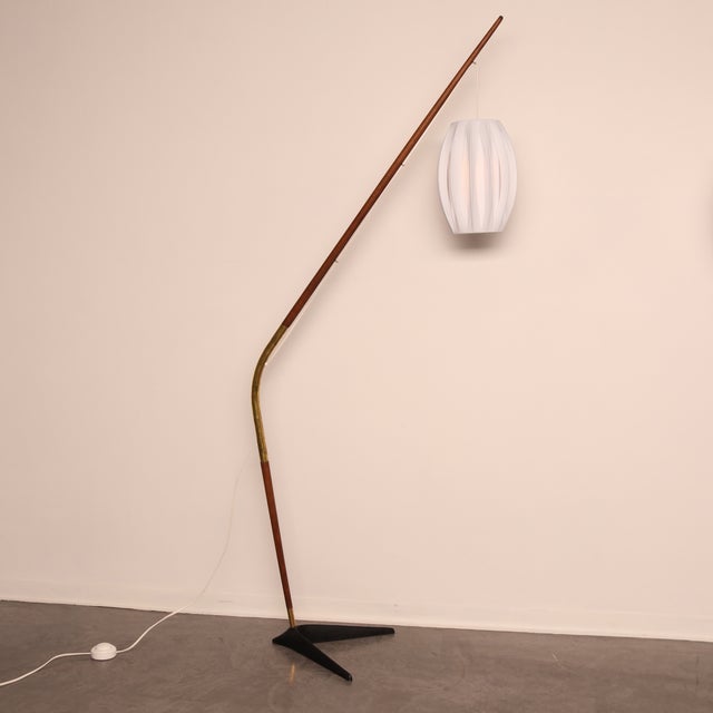 Fishing Pole Floor Lamp from Holm Sørensen & Co., Denmark, 1950s For Sale - Image 13 of 18