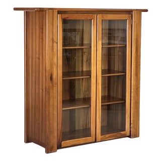 Glass Display Cabinet by Mario Marenco for Mobil Girgi, 1970s For Sale
