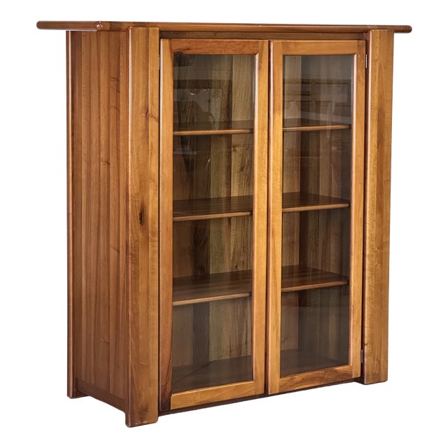 Glass Display Cabinet by Mario Marenco for Mobil Girgi, 1970s For Sale