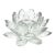 Shannon Crystal Godinger Large Faceted Crystal Lotus Pillar Candle Holder For Sale