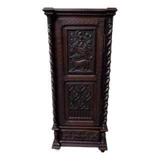 Antique Neo-Gothic Cabinet, 1880 For Sale