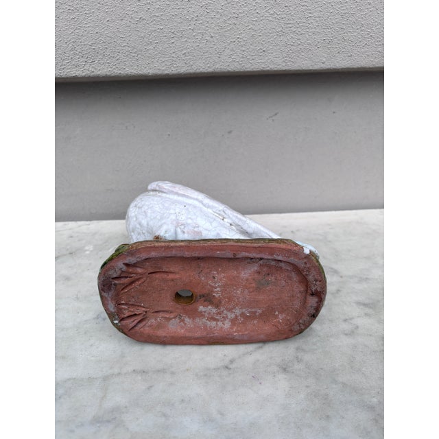 Ceramic Terracotta Majolica Pigeon Bavent Normandy For Sale - Image 7 of 8