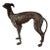Vintage Bronze Whippet Dog Sculpture For Sale
