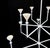 Bourgeois Boheme Atelier Plaster of Paris Uplight Chandelier, Vincennes Royal For Sale In Los Angeles - Image 6 of 10