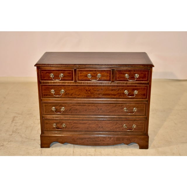 Plum Pudding Mahogany Chest, C. 1950 For Sale - Image 9 of 9