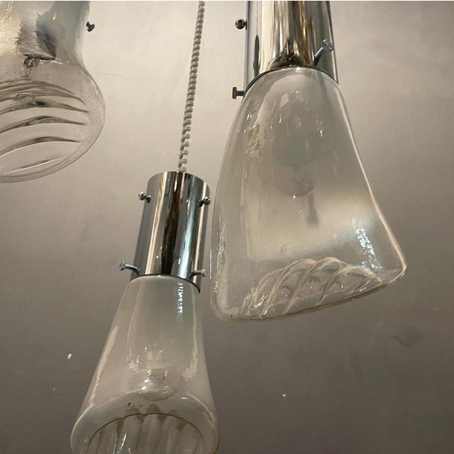 1970s Mid-Century Modern Murano Glass Pendant Light, 1970s For Sale - Image 5 of 7