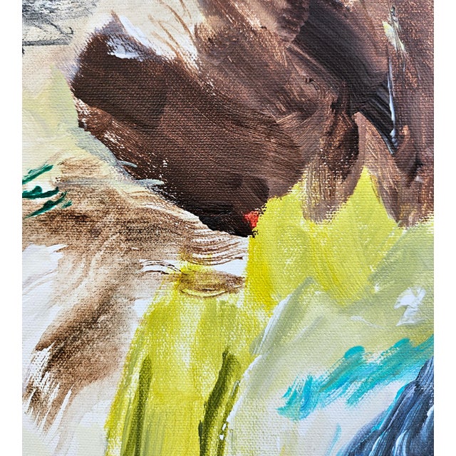 Contemporary "Earth Elements" Abstract Painting by Laurie MacMillan, Framed For Sale - Image 3 of 6