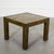 Brass 1970's Brass-Clad Riveted Sarried Style Parsons Occasional Table For Sale - Image 8 of 8