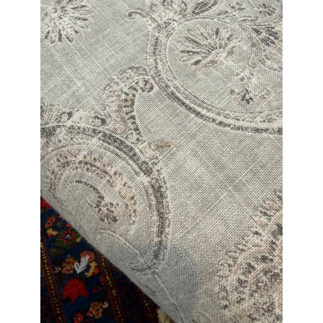 Vladimir Kagan Style Paisley Print Loveseat For Sale - Image 9 of 12