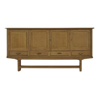 Mid-20th Century Brutalist Sideboard in Oak, 1960s For Sale