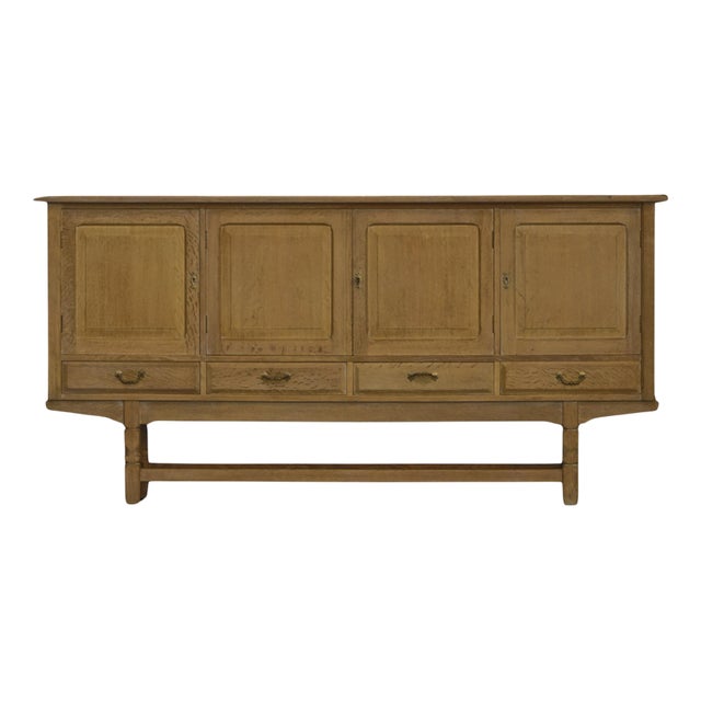 Mid-20th Century Brutalist Sideboard in Oak, 1960s For Sale