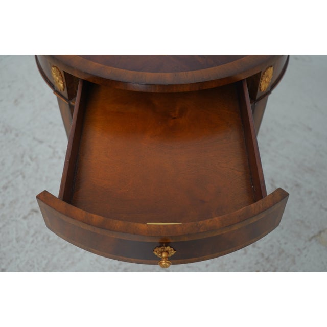 2000 - 2009 Maitland Smith Mahogany Inlaid Occasional Table For Sale - Image 5 of 17