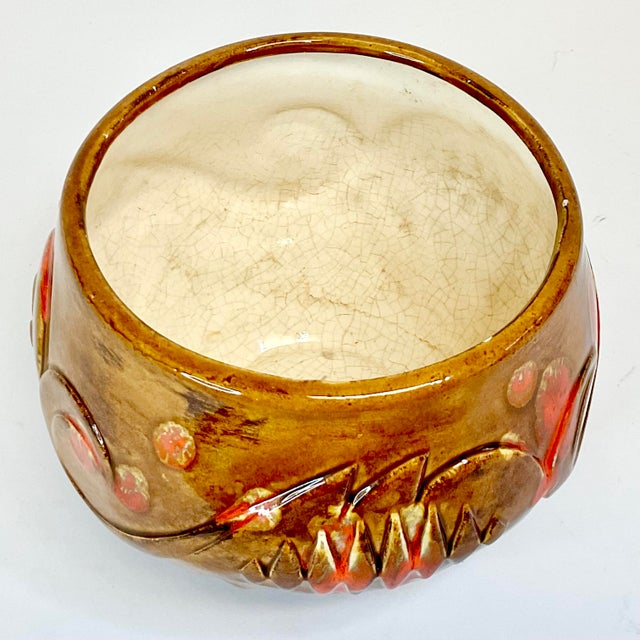 1970s 1970s Vintage Southwestern Americana Folk Art Ceramic Planter. For Sale - Image 5 of 9