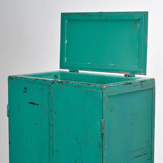 Vintage Industrial Iron Cabinet, 1970s For Sale - Image 14 of 16