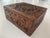 Ornately hand-carved Wooden mahogany box 1950s Material: noble wood (mahogany or walnut), valued in artistic furniture....