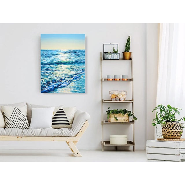 Cerulean Sea 3. Modern Original Painting. Iryna Kastsova For Sale - Image 8 of 13