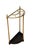 English Demi Lune Umbrella Stand in Brass, 1900 For Sale - Image 3 of 11