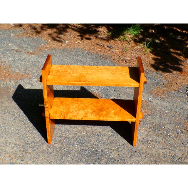Vintage Arts & Crafts Style Low Bookcase Shoe Rack Open Shelf For Sale - Image 12 of 16