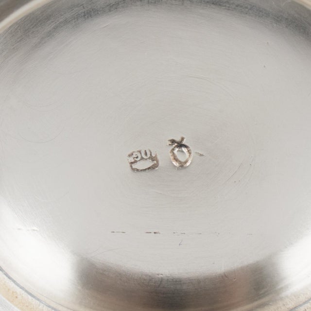 Art Deco Silver Plate and Etched Glass Centerpiece Bowl, 1930s For Sale - Image 11 of 13