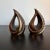 1950s Ben Seibel Copper Teardrop Flame Bookend Set by Jenfred Ware, 1950s For Sale - Image 5 of 8